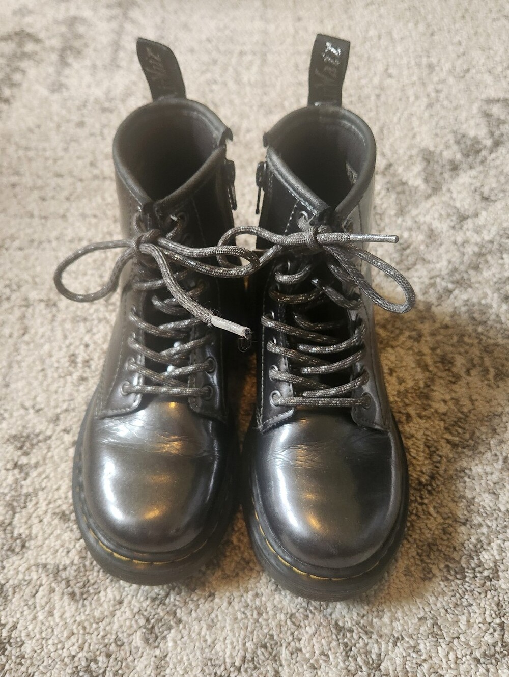 Little Girls Dr Marten Lace Up Boots